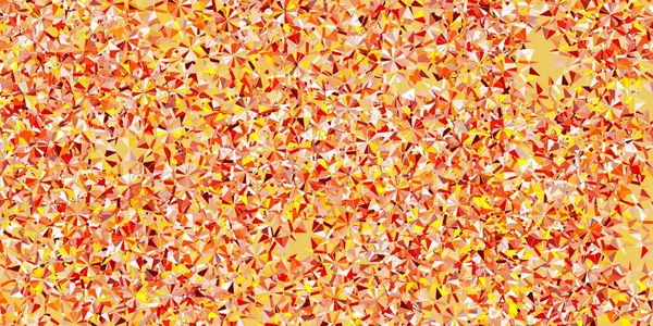 Leicht Orangefarbenes Vektormuster Mit Farbigen Schneeflocken Bunte Abstrakte Illustration Mit — Stockvektor