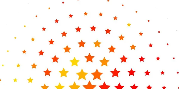 Rojo Claro Plantilla Vector Amarillo Con Estrellas Neón — Archivo Imágenes Vectoriales