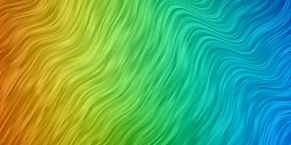 Abstract Vectorpatroon Met Krommen Helder Monster Met Kleurrijke Gebogen Lijnen — Stockvector