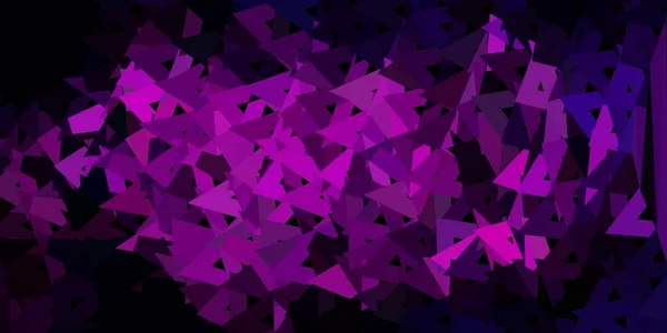 Темно Рожева Векторна Текстура Трикутника Мозаїка Барвиста Ілюстрація Концепцією Трикутника — стоковий вектор