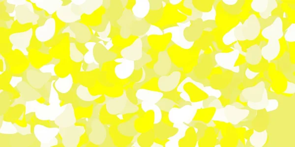 抽象的な形の明るい黄色のベクトルパターン シンプルなスタイルでグラデーションのあるカラフルな抽象的なフォーム 携帯電話の背景 — ストックベクタ