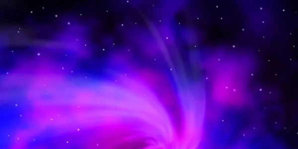 Dark Purple Vector Pattern Abstract Stars — Stock Vector