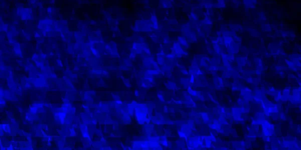 Темний Векторний Фон Blue Лініями Трикутниками Абстрактний Градієнтний Дизайн Різнокольоровими — стоковий вектор