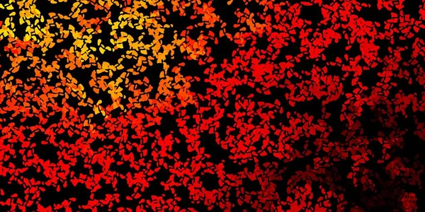 Dunkelorangefarbener Vektorhintergrund Mit Chaotischen Formen Illustration Mit Farbenfrohen Formen Abstrakten — Stockvektor