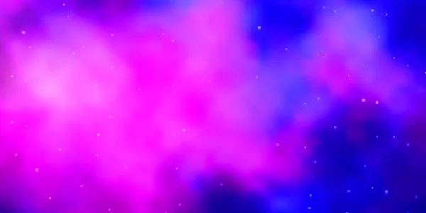 Hellviolette Rosa Vektoranordnung Mit Hellen Sternen — Stockvektor
