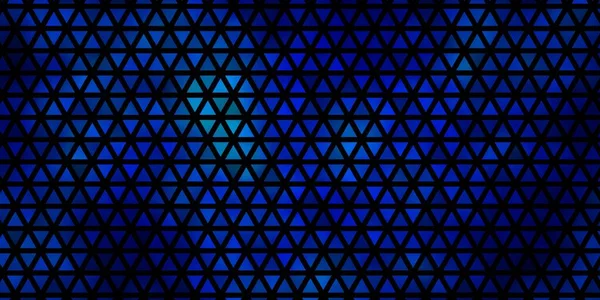 Mörkblå Vektor Layout Med Linjer Trianglar Dekorativ Design Abstrakt Stil — Stock vektor