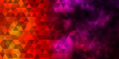 Açık Pembe, sarı vektör arkaplan çizgileri, üçgenler. Soyut arkaplanda renkli eğimli üçgenler. Posterler ve afişler için en iyi tasarım.