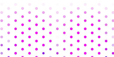 Açık mor, benekli pembe vektör arkaplan. Doğa tarzında renkli noktaları olan soyut illüstrasyon. Duvar kağıtları, perdeler için desen.