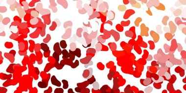 Açık kırmızı, soyut şekilli sarı vektör deseni. Basit gradyan şekilli renkli bir çizim. Duvar kağıdı seti için zarif tasarım.