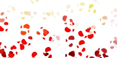 Soyut biçimlere sahip açık kırmızı vektör şablonu. Basit gradyan şekilli renkli bir çizim. Duvar kağıdı seti için zarif tasarım.