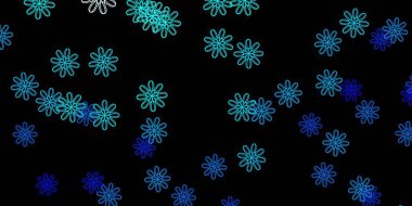 Kaotik şekilli koyu mavi vektör arkaplanı. Soyut tarzda renkli şekilli bir illüstrasyon. İşiniz için akıllı tasarım.