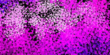 Açık mavi, kırmızı vektör arkaplan ve çokgen stili. Üçgen şekilli ışıltılı soyut çizimler. Web siteleri için desen.