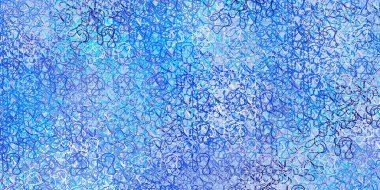 Açık mavi çizgili vektör deseni. Gradyan kıvrımları olan yarım tonlu bir resim. Kullanıcı Arayüzü tasarımınız için şablon.