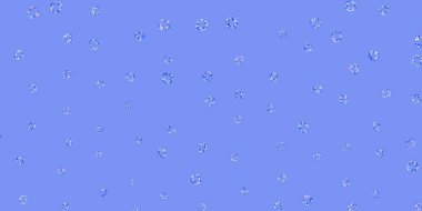 Kabarcıklı açık mavi vektör arkaplanı. Renkli damlaları olan soyut parlak bir illüstrasyon. Posterler, afişler için tasarım.