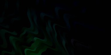 Kavisli soyut vektör deseni. Rengarenk çizgileri ve şekilleri olan parlak bir örnek. Terfileriniz için akıllı tasarım.