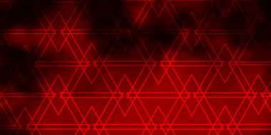 Kristalleri ve üçgenleri olan koyu kırmızı vektör şablonu.