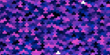 Çokgen biçiminde koyu pembe, Mavi vektör arkaplanı.