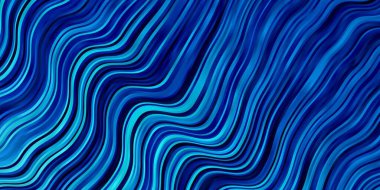 Eğri çizgileri olan hafif BLUE vektör şablonu.