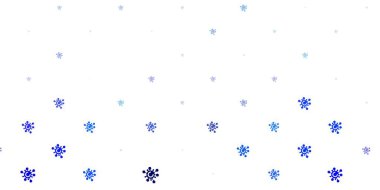 Açık Pembe, virüs sembollü mavi vektör arkaplan. Biyolojik değişim şekilli soyut çizimler. Karantina olayları için en iyi tasarım.