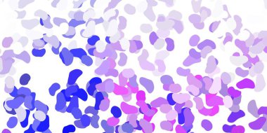 Açık pembe, soyut şekilli mavi vektör şablonu. Basit bir şekilde gradyan olan renkli soyut biçimler. Reklamlarınız için modern tasarım.