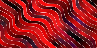 Kavisli soyut vektör deseni. Rengarenk çizgileri ve şekilleri olan parlak bir örnek. Terfileriniz için akıllı tasarım.