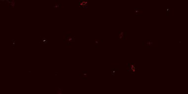 Üzerinde kadın güç sembolleri olan açık kırmızı vektör arkaplanı. Değişken feminizm şekilli renkli bir illüstrasyon. Uluslararası Kadınlar Günü için arkaplan