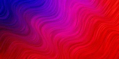 Kavisli soyut vektör deseni. Rengarenk çizgileri ve şekilleri olan parlak bir örnek. Terfileriniz için akıllı tasarım.
