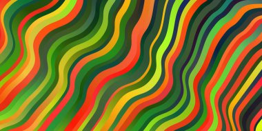 Dairesel yay ile koyu renkli vektör arkaplanı. Soyut bir şekilde gradyan eğimli bir tasvir. İş broşürleri, broşürler için desen