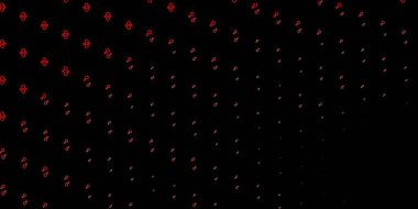 Kadın sembollü koyu kırmızı vektör arka planı. Değişken feminizm şekilli renkli bir illüstrasyon. Uluslararası Kadınlar Günü için Tasarım