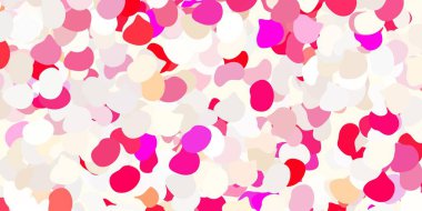 Kaotik şekilli açık kırmızı vektör arkaplanı. Soyut tarzda renkli şekilli bir illüstrasyon. İşiniz için akıllı tasarım.