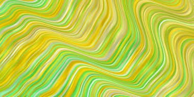 Açık Yeşil, kıvrımlı sarı vektör arkaplan.