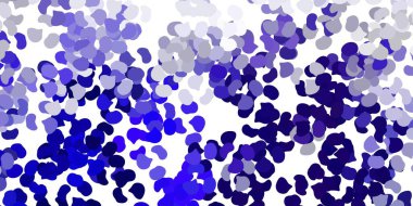 Açık mor, soyut şekilli pembe vektör şablonu. Gradyan rastgele formlarla modern soyut illüstrasyon. İşiniz için akıllı tasarım.