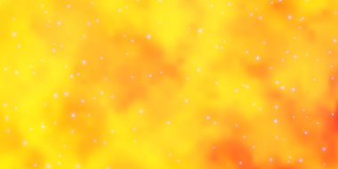 Parlak yıldızlı açık sarı vektör düzeni.