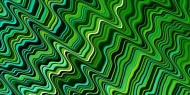 Kavisli soyut vektör deseni. Rengarenk çizgileri ve şekilleri olan parlak bir örnek. Terfileriniz için akıllı tasarım.