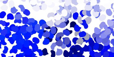 Rastgele biçimlerde açık mavi vektör arkaplanı. Basit bir şekilde gradyan olan renkli soyut biçimler. Web siteniz için basit illüstrasyon.