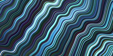 Bükülmüş çizgileri olan koyu mavi vektör deseni. Alnında çizgiler olan soyut bir çizim. Marka kitabı için şık bir desen.