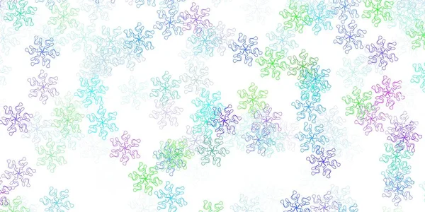 Heller Mehrfarbiger Vektorhintergrund Mit Blumen Abstrakte Illustration Mit Blumen Origami — Stockvektor