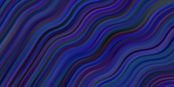Темний Blue Векторний Шаблон Кривими — стоковий вектор