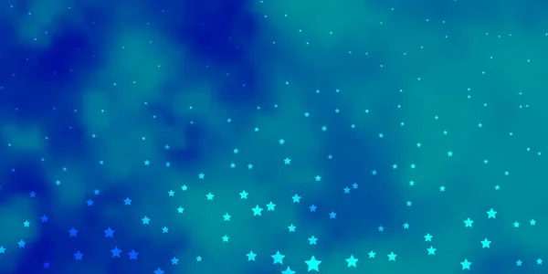 Fondo Vector Azul Oscuro Con Estrellas Pequeñas Grandes — Vector de stock