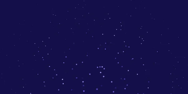 Dunkelviolettes Vektormuster Mit Abstrakten Sternen — Stockvektor
