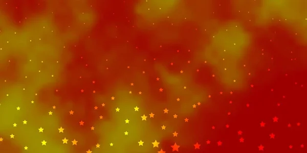 Rojo Oscuro Diseño Vector Amarillo Con Estrellas Brillantes — Vector de stock