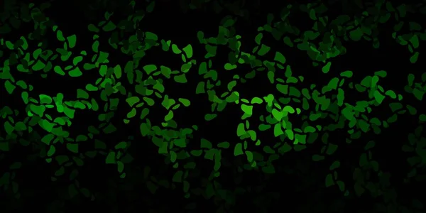 Patrón Vectorial Verde Oscuro Con Formas Abstractas Ilustración Con Formas — Vector de stock