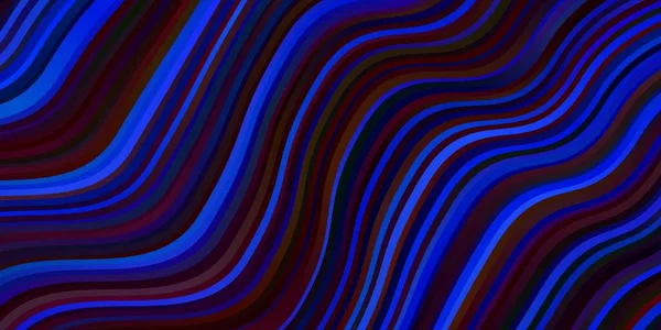 Dark Blue Red Vector Background Lines — Stock Vector