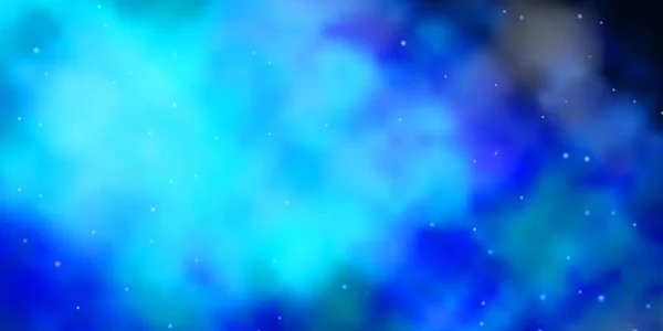 Fondo Vector Azul Oscuro Con Estrellas Colores — Vector de stock