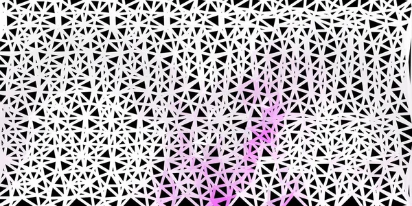 Světle Fialová Vektorová Textura Poly Trojúhelníku Barevné Abstraktní Ilustrace Gradientními — Stockový vektor
