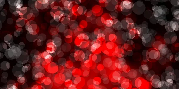 Dark Red Vector Background Bubbles Abstract Decorative Design Gradient Style — Stock Vector