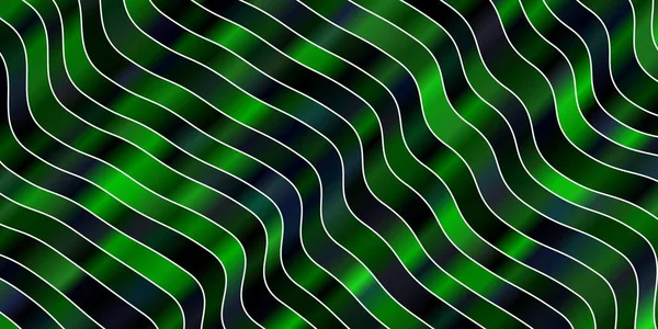 Темно Зеленый Векторный Рисунок Кривыми — стоковый вектор