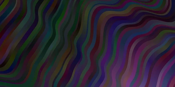 Σκούρο Μωβ Διάνυσμα Φόντο Λυγισμένες Γραμμές Πολύχρωμη Απεικόνιση Οποία Αποτελείται — Διανυσματικό Αρχείο
