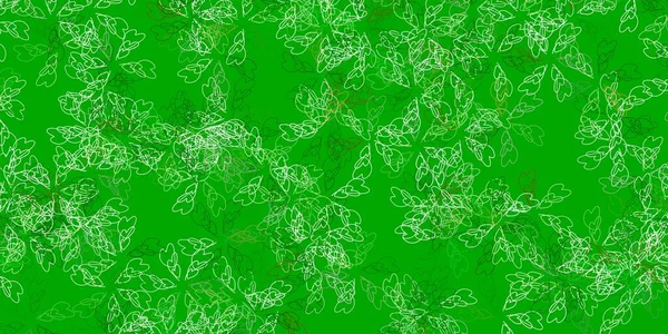 Ljusgrön Gul Vektor Abstrakt Bakgrund Med Blad Blad Elegant Naturligt — Stock vektor