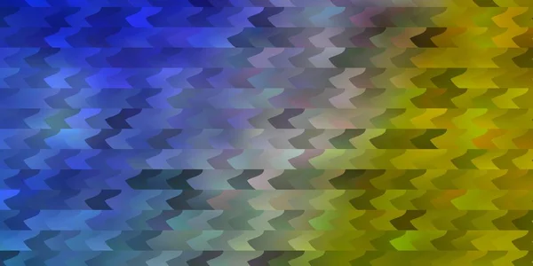 Bleu Clair Fond Vectoriel Jaune Avec Rectangles Illustration Gradient Abstraite — Image vectorielle